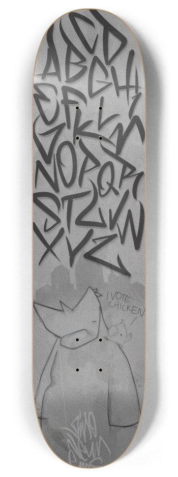DAY 409 *. rhinosaurarts 8 Inch Skateboard Deck