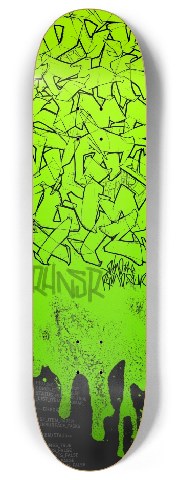 DAY 416 3. rhinosaurarts 8 Inch Skateboard Deck