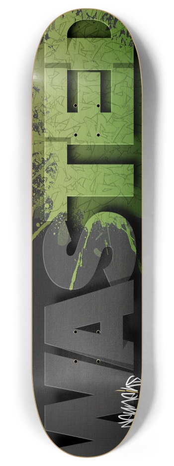 get wasted 8 Inch Skateboard Deck