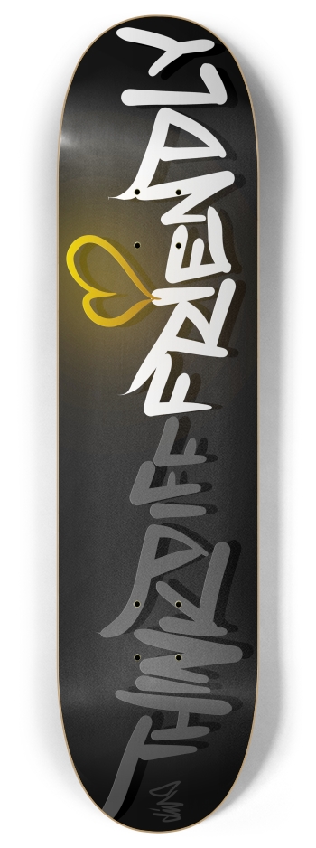 think diff FRIENDLY 8 Inch Skateboard Deck