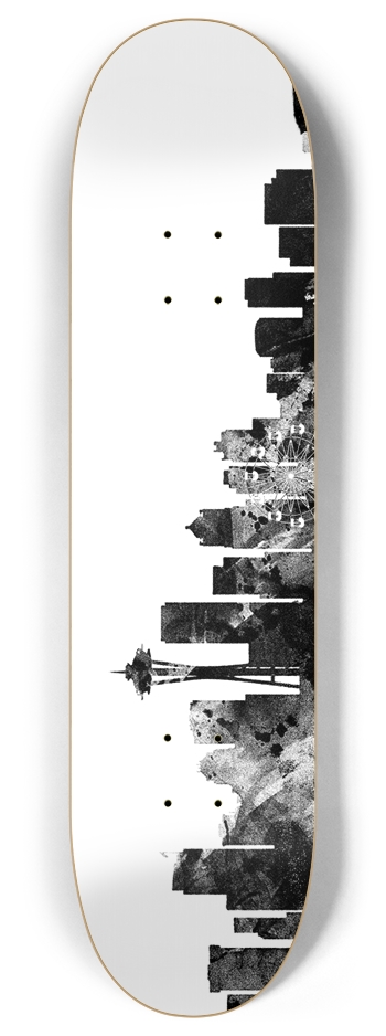 Seattle Skyline 8 Inch Skateboard Deck