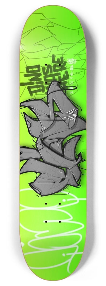 EINS green 8 Inch Skateboard Deck