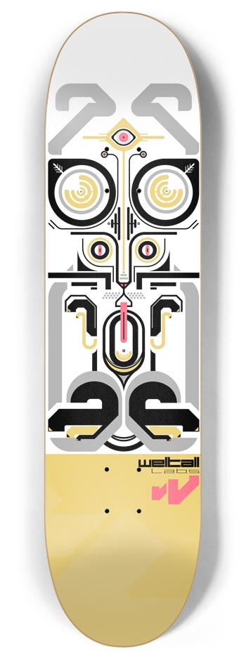 All Seeing Cat 8 Inch Skateboard Deck