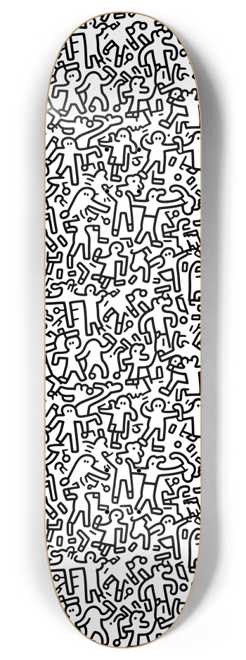 Retro Graffiti 2 8 Inch Skateboard Deck