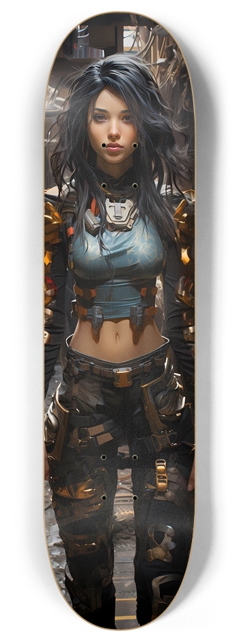 MechaGirl 2 8 Inch Skateboard Deck