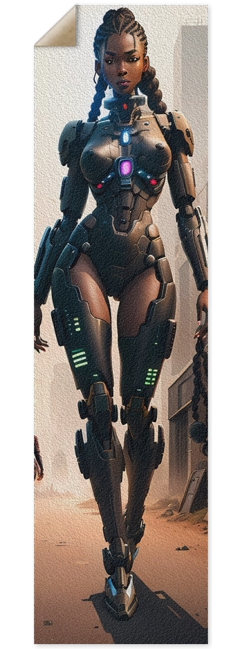 Battle Mech Girl 3 9 x 33 Inch Griptape