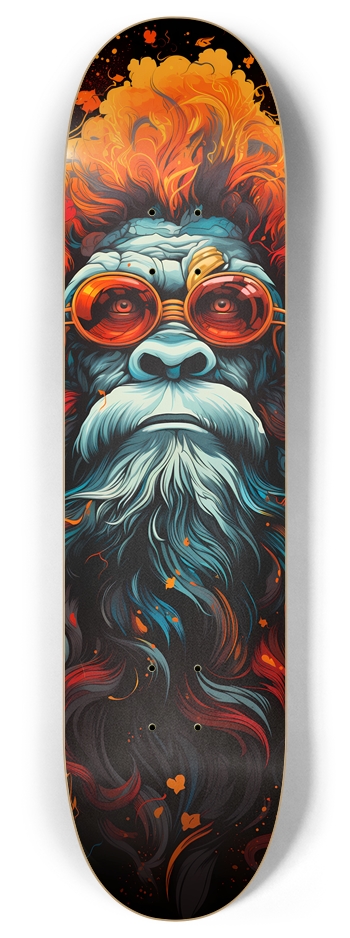 Psychedelic Sasquatch 2 8 Inch Skateboard Deck