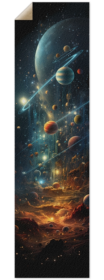 Outer Space Scene 3 9 x 33 Inch Griptape