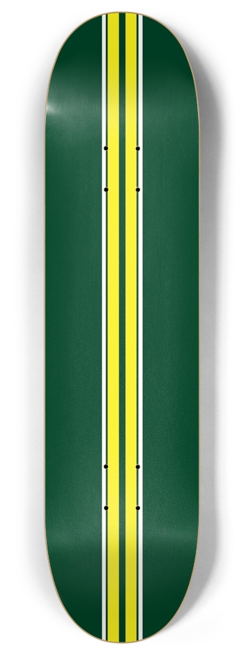 British Racer Green 8 Inch Skateboard Deck