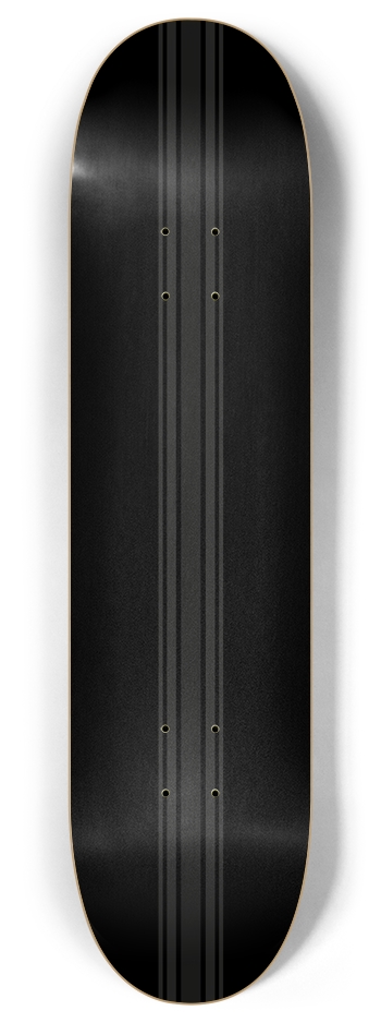 Black Stealth Racer 8 Inch Skateboard Deck