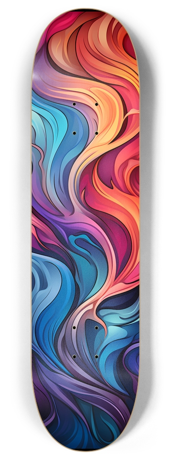 Rainbow Currents 8 Inch Skateboard Deck