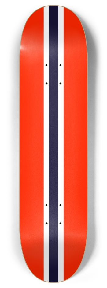 Italian Racing Red 8 Inch Skateboard Deck