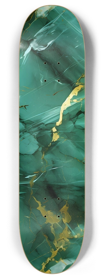 Light Green Marble 8 Inch Skateboard Deck