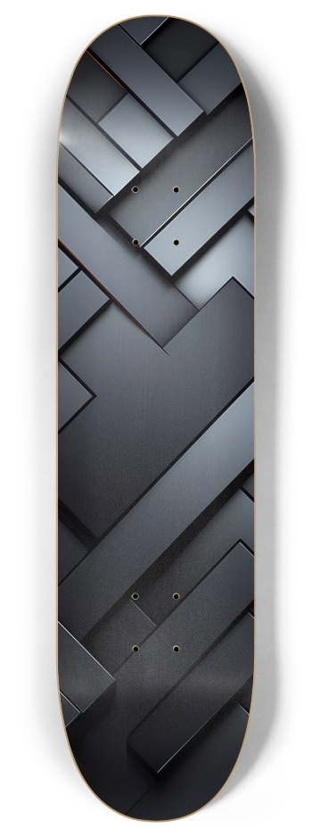 Black Stealth Skin 8 Inch Skateboard Deck