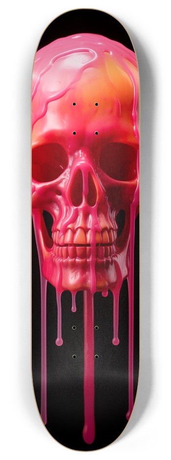 Melting Skull 8 Inch Skateboard Deck
