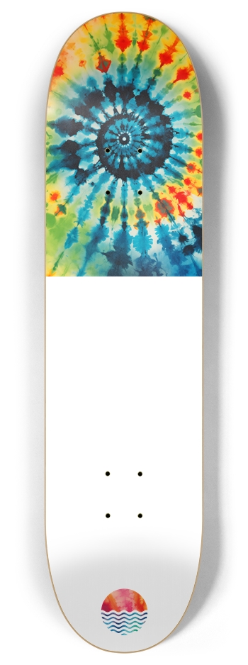 Tie Dye 8 Inch Skateboard Deck