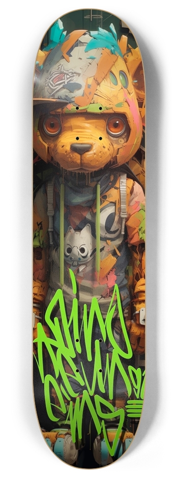 petty bear "carl" 8 Inch Skateboard Deck