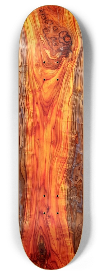 Exotic wood 8 Inch Skateboard Deck
