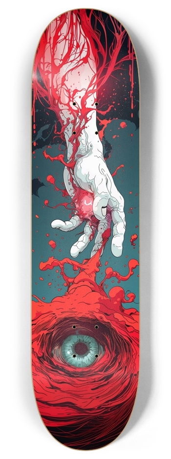 Hand of blood monster 8 Inch Skateboard Deck