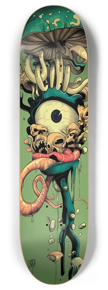 Alien big eye  8 Inch Skateboard Deck