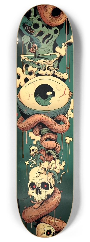 Alien totem 8 Inch Skateboard Deck
