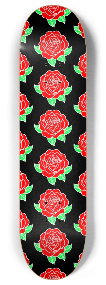 Roses 8 Inch Skateboard Deck