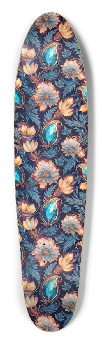 Fantasy Paisley Longboard Shape