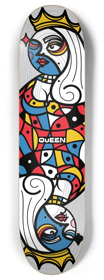 cardz_queen-dp 8 Inch Skateboard Deck