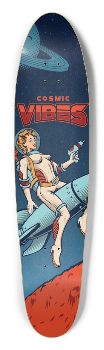 Cosmic Vibes Longboard Shape