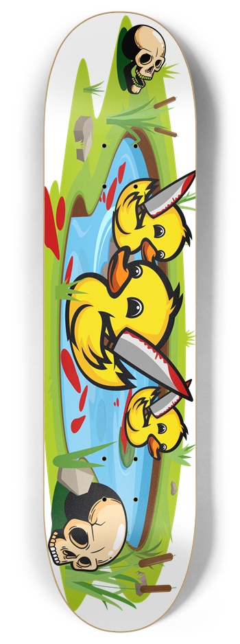 Killer Ducks 8 Inch Skateboard Deck