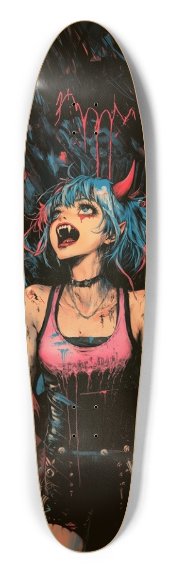 Devil vampire girl  Longboard Shape