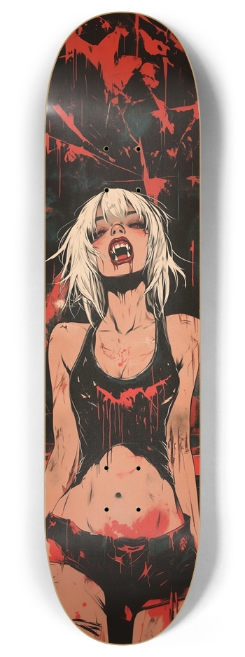 Punk vampire girl 8 Inch Skateboard Deck