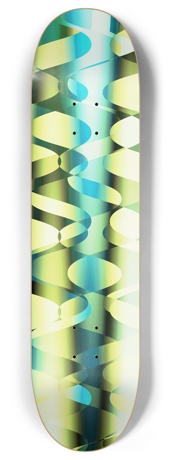 Reflective Wave Fade #2 8 Inch Skateboard Deck