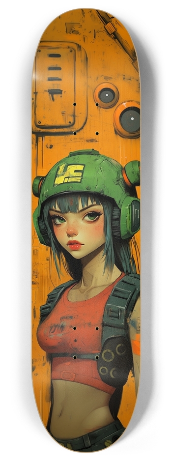 Punky sentinelle 2047 8 Inch Skateboard Deck