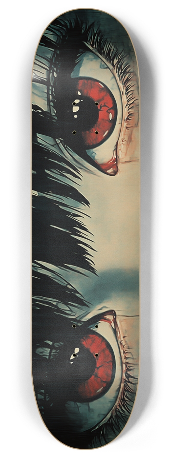 Manga red eyes 8 Inch Skateboard Deck