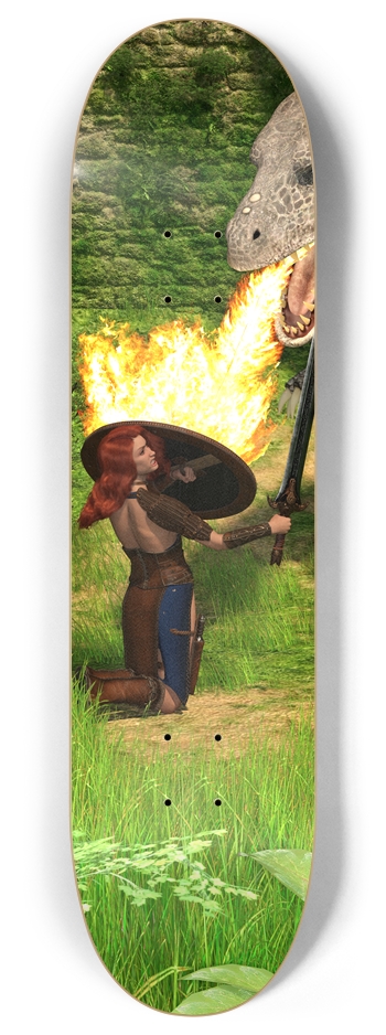 Dragon Fight 8 Inch Skateboard Deck
