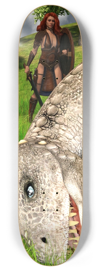 Warrior Princess  8 Inch Skateboard Deck
