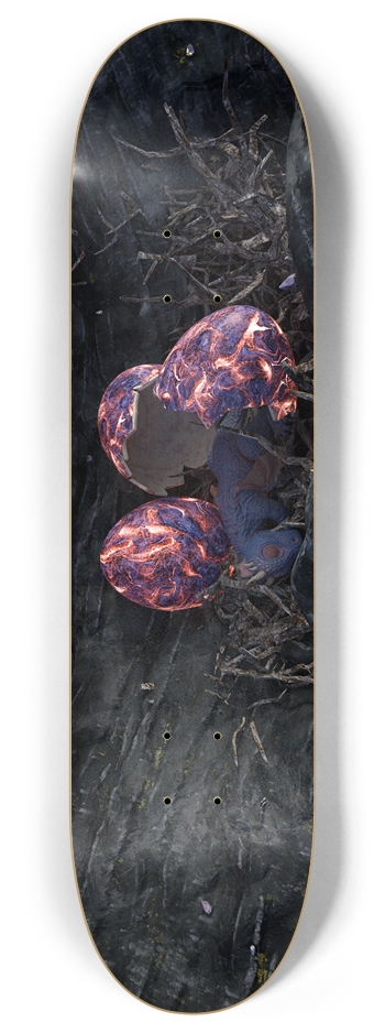 Baby sleeping Dragon 8 Inch Skateboard Deck