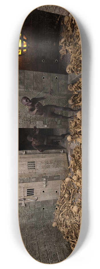 Zombies and skulls 8 Inch Skateboard Deck