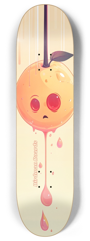 Stuck Peach 8 Inch Skateboard Deck