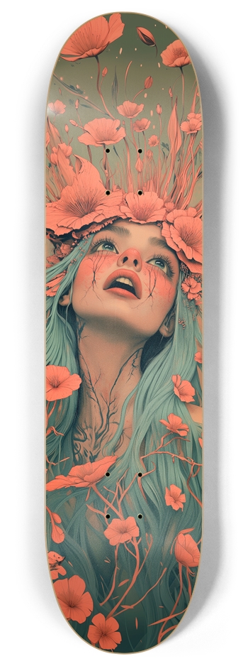 Yokei Flowers  8 Inch Skateboard Deck