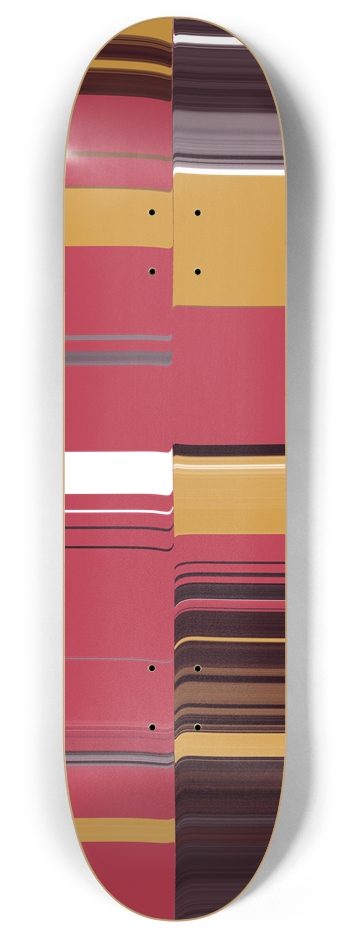 Striped Skateboard Bold and Rhythmic Background 8 Inch Skateboard Deck