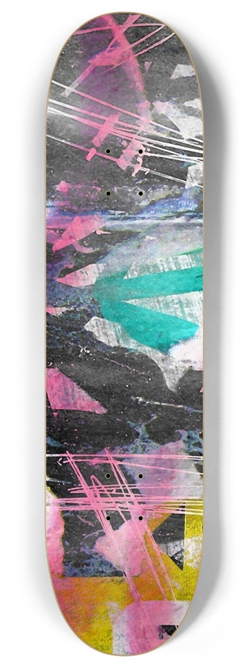 Urban Grunge Graffiti 8 Inch Skateboard Deck