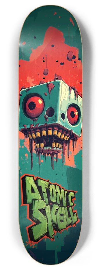 ATOMIK SK8LL Custom Deck 8 Inch Skateboard Deck