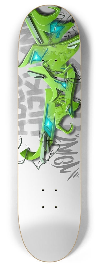 Dino deluxe 8 Inch Skateboard Deck