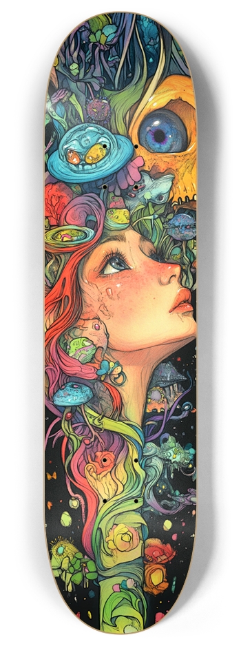 Little dreamer custom design  8 Inch Skateboard Deck
